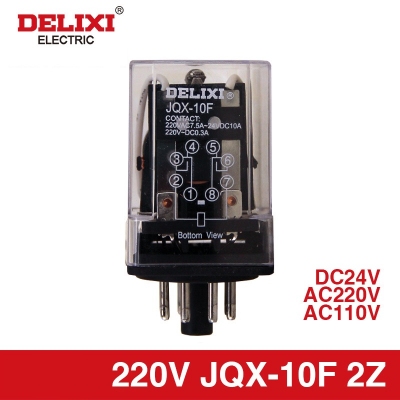 Rơ le trung gian, Delixi JQX-10F 2Z AC220VDC24V AC110V
