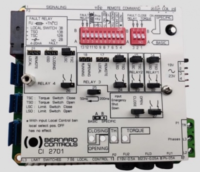 Mạch điều khiển cho van CI2701 original Bernard new control panel actuator BERNARD CONTROLS