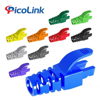 Đầu chụp Modular Plug Boot Color Cat6 Có tai Crytan Green PL-6107