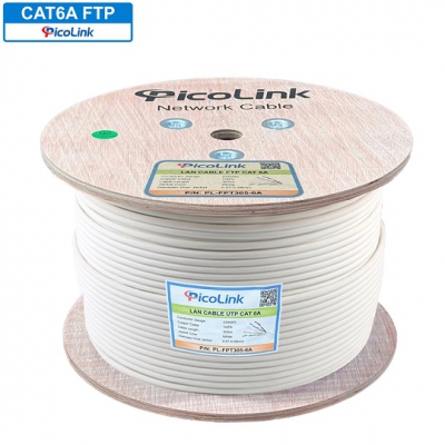 Dây mạng, cáp mạng chống nhiễu Cat6A FTP chính hãng PicoLink P/N: PL-FTP305-6A
