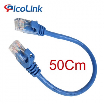 Dây nhẩy Patch Cord Cat6 50cm, UTP, Picolink PL-62300-05
