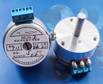 Biến trở xoay loại 1 trục , WDJ36-Z Angular Displacement Sensor Conductive Plastic Potentiometer with Spring Reset Type 5K