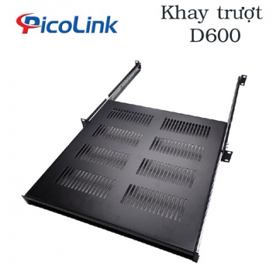 Khay trượt tủ mạng D600, Chính hãng Picolink