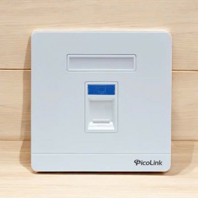 Mặt hình vuông 1 cổng, Mặt Wallplate 1 cổng Picolink PL-MV191-01