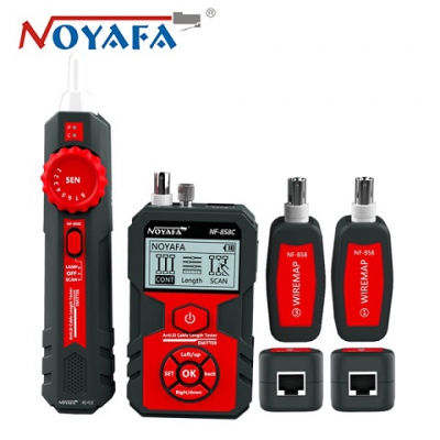 Máy test mạng NOYAFA NF-858C Máy dò & kiểm tra dây và cáp đa năng 2 trong 1 với PoE & VFL,