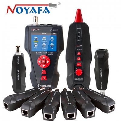 Máy test mạng NOYAFA NF-8601W Máy kiểm tra cáp với chức năng Ping PoE cho cáp mạng, cáp đồng trục BNC và cáp điện