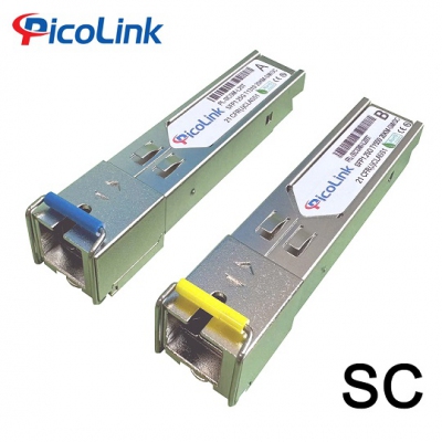 Module Quang SFP SC 1FO SingleMode 1.25Gbps Fiber A/B, PicoLink PL-SCSM-L20T