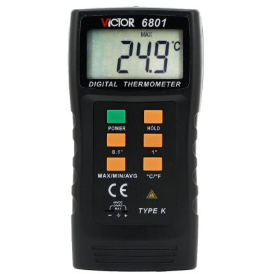 Đồng hồ đo nhiệt độ, VICTOR victory  digital thermometer thermometer DM6801A, VC6801 with probe thermometer thermocouple