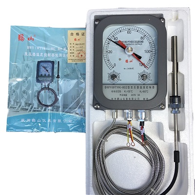 Đồng hồ đo nhiệt độ máy biến áp lực, Hangzhou Guanshan BWY(WTYK)-802ATH 0-120℃