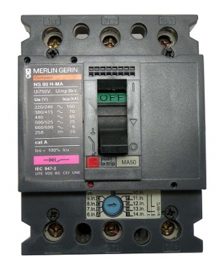 Aptomat Schneider,  Molded Case Circuit Breaker NS80H-MA NSX80H-MA 3P MA6.3, MA12.5, MA25, MA50, MA80
