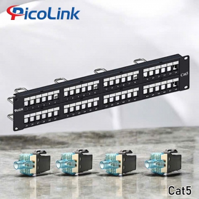 Thanh đấu nối Patch Panel CAT5 48 Port PicoLink PL-S2U48R-C5